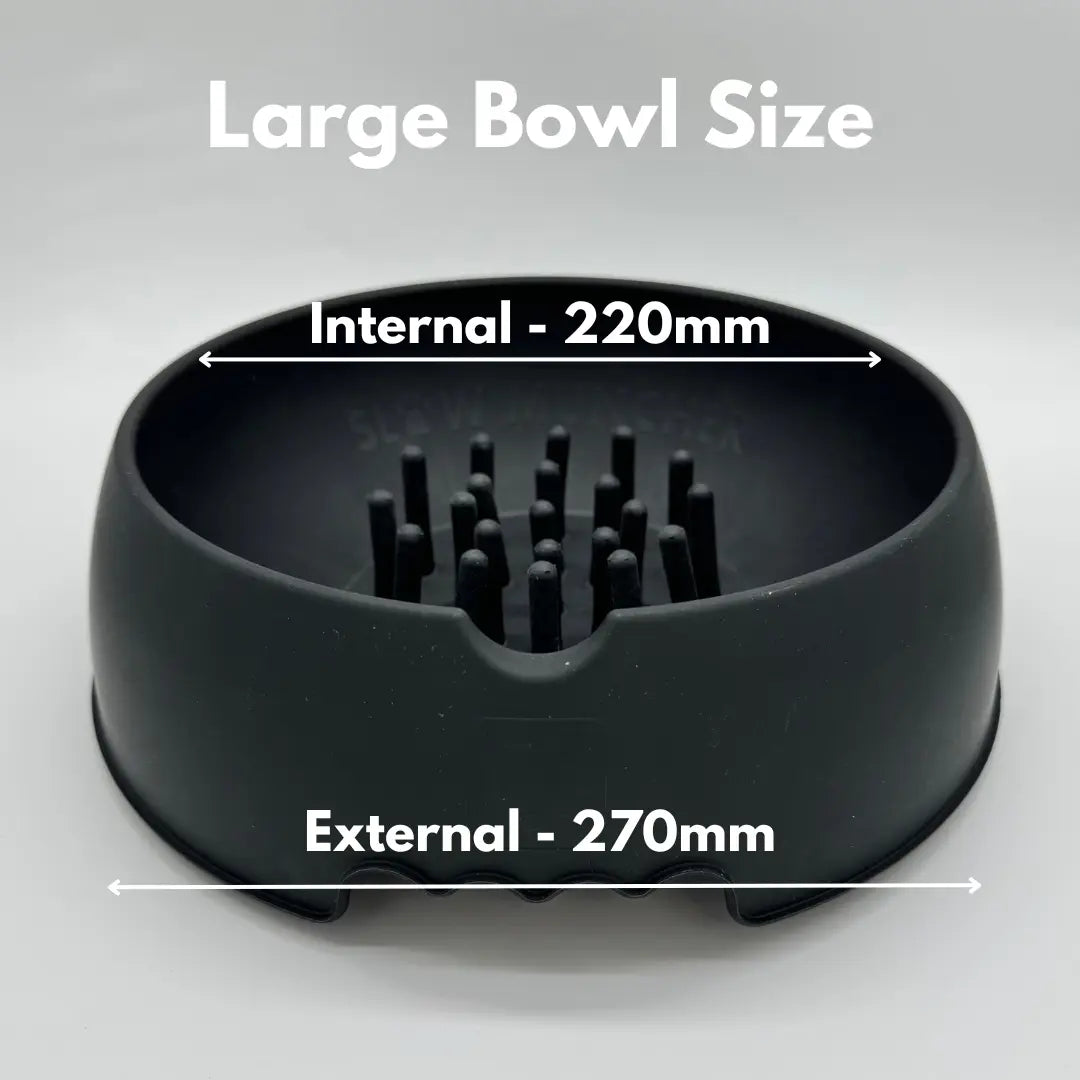 Slow Muncher Dog Bowl - Black My Store