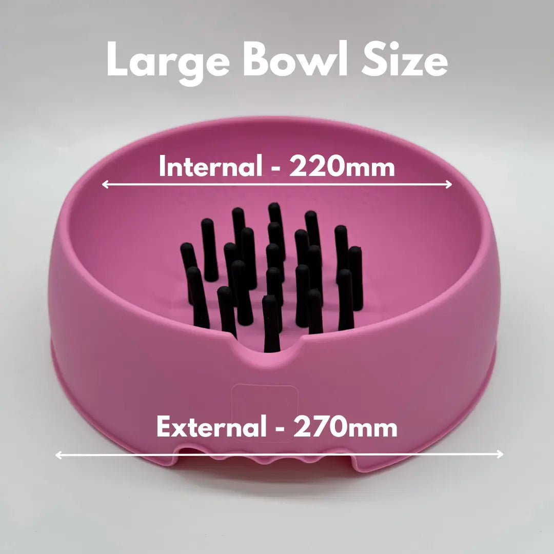 Slow Muncher Dog Bowl - Pink My Store